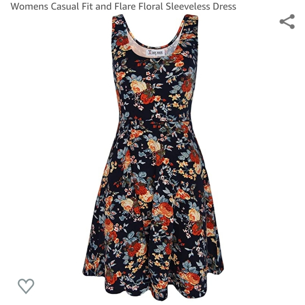 Floral fit and flare dress
